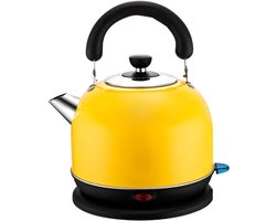 Elektrische Waterkoker - Waterkoker RVS - Thuisgebruik Keuken - Automatische Uitschakelbeveiliging - 3L - Geel