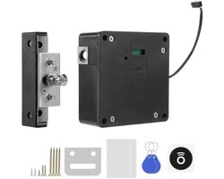 Elektronisch Kastslot - Verborgen Sluiting - Meubels Beveiligen - Installatie Zonder Boren - Tot 4.5cm Deur - Zwart