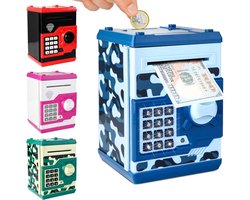 Elektronisch Spaarvarken ATM Geld Safe voor Kinderen Leeftijd 3+ Wachtwoord Muntbank Auto Scroll Geldmachine Besparingsdoos Verjaardagscadeau Speelgoed voor Jongens Meisjes 3 4 5 6