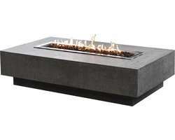 Elementi - Hampton Vuurtafel - Vuurtafels - Beton - Grijs