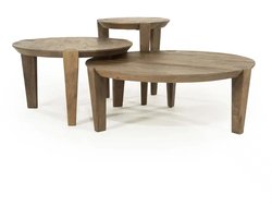 Eleonora bijzettafel Davina 40x40x45 cm mangohout