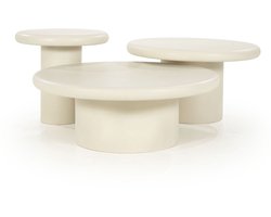 Eleonora bijzettafel Jade 45x45x45 cm magnesium oxide