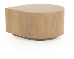 Eleonora bijzettafel Jules 55x55x33 cm lichtbruin walnoot