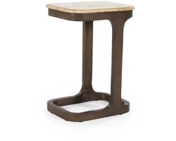 Eleonora bijzettafel Tyler 40x30x55 cm travertin