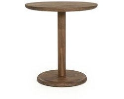 Eleonora bistrotafel Florent rond 70x70x76 cm mangohout lichtbruin