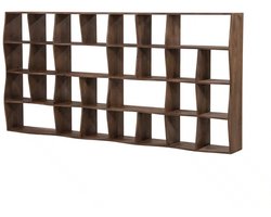 Eleonora boekenkast Ozzy 120x30x240 cm mangohout