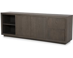 Eleonora dressoir Helsinki 200x42x70 cm eiken bruin