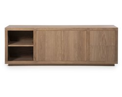 Eleonora dressoir Helsinki 200x42x70 cm eiken lichtbruin