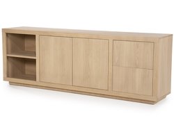Eleonora dressoir Helsinki 200x42x70 cm eiken naturel