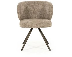 Eleonora eetkamerstoel Jayson draaibaar bruin