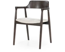 Eleonora eetkamerstoel Yorick met arm bruin