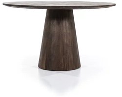 Eleonora eettafel Aron 130 cm rond mangohout bruin