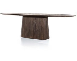 Eleonora eettafel Aron ovaal 300x110x76 cm mangohout bruin