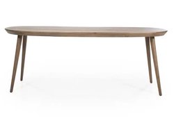 Eleonora eettafel Elijah 220x100x78 cm bruin eiken