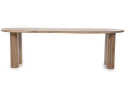 Eleonora eettafel Josh 250x110x77 cm bruin eiken