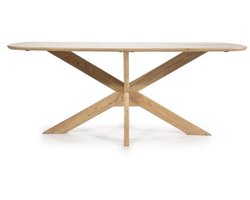 Eleonora Eettafel Nikki Deens ovaal acacia 200x100cm - naturel