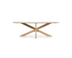 Eleonora Eettafel Nikki Deens ovaal acacia 240x100cm - naturel