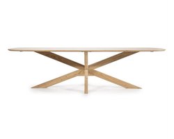 Eleonora Eettafel Nikki Deens ovaal acacia 280x100cm - naturel
