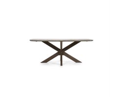 Eleonora Eettafel Nikki Deens ovaal Mangohout 200x100cm - bruin
