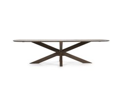 Eleonora Eettafel Nikki Deens ovaal Mangohout 280x100cm - bruin