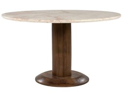Eleonora eettafel Ted 130 cm rond marmer