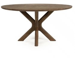 Eleonora eettafel Tycho 150 cm rond mangohout lichtbruin