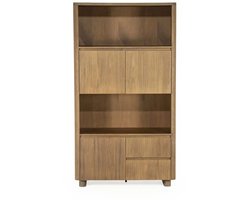 Eleonora opbergkast Edward 100x40x180 cm mangohout