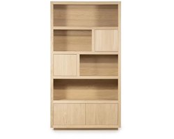 Eleonora opbergkast Helsinki 120x42x220 cm eiken naturel