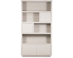 Eleonora opbergkast Helsinki 120x42x220 cm eiken taupe