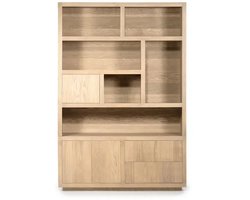 Eleonora opbergkast Helsinki 150x42x220 cm eiken naturel