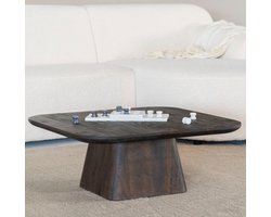 Eleonora Salontafel Aron 80x80 cm - Bruin