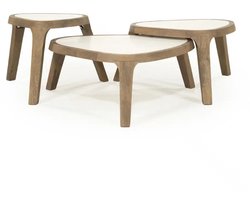 Eleonora salontafel Fred 51x60x35 cm marmer