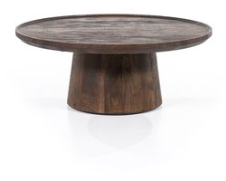Eleonora salontafel Ron 80x80x32 cm mangohout bruin