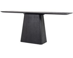 Eleonora sidetable Aron 180x40x75 cm mangohout zwart