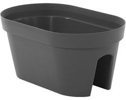 Elezza Soprelia Balkon Plantenbak L49 x B29 x H23 cm - Antraciet