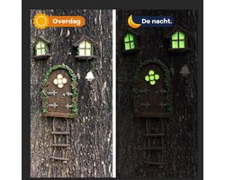 Elf lichtgevende deur- en raamhangers creatieve hars puntige hoekdeuren en ramen; afmetingen: 20,5*17*5,5CM/set