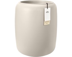 Elho Amber Beads Medium 40 - Bloempot voor Binnen & Buiten - 100% Gerecycled Plastic - Ø 39.2 x H 47.6 cm - Linnen wit