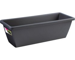 Elho Barcelona Balkonbak 70 - Plantenbak voor Balkon Buiten - Ø 69.8 x H 16.0 cm - Antraciet