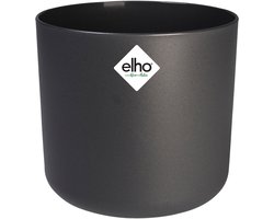 Elho B.for Soft Rond 22 - Bloempot voor Binnen - 100% gerecycled plastic - Ø 22.3 x H 20.4 cm - Antraciet