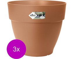Elho Bloempot Vibia Campana Rond Terra - Buitenpot - 3 x Ø35x30 cm