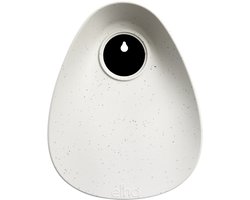 Elho Essential Bird House 18cm - Vogelhuisje voor Tuin of Balkon - Geschikt voor meer dan 11 Soorten - 100% Gerecycled Plastic - L18 x B21.1 x H23 cm - Fibrous grey