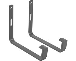 Elho Green Basics Haken Metaal 16 - Accessoires voor Balkonbuitenaccessoires - Ø 17.0 x H 13.0 cm - Zwart/Antraciet