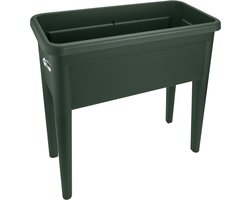 Elho Green Basics Kweektafel XXL 75 - Kweekbak op Poten - 100% Gerecycled Plastic - L 36.5 x W 75.5 x H 65.1 cm - Blad groen