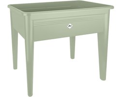 Elho Green Basics Kweektafel XXL 75 - Kweekbak op Poten - 100% Gerecycled Plastic - L 36.5 x W 75.5 x H 65.1 cm - Steengroen