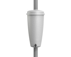 Elho Green Basics Rain Catcher 35LTR - Kunststof Regenton voor Buiten - 100% Gerecycled Plastic - Ø 33.5 x H 73.5 cm - Living Concrete