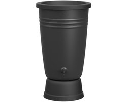 Elho Green Basics Regenton Plus 105 - Regenton voor Kweken En Oogsten - Ø 58.4 x H 80.4 cm - Living Black