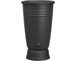 Elho Green Basics Regenton Plus 126 - Regenton voor Kweken En Oogsten - Ø 70.5 x H 101.0 cm - Living Black