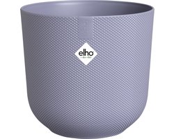 Elho Jazz Rond 23 Bloempot voor Binnen - Woonaccessoire van 100% Gerecycled Plastic - Ø 23.1 x H 21.5 cm - Lavendel lila