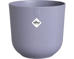 Elho Jazz Rond 35 Bloempot voor Binnen - Woondecoratie van 100% Gerecycled Plastic - Ø 34.5 x H 32.2 cm - Lavendel lila