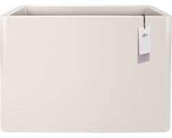 Elho June Brick Divider 80 - UV-bestendig en Kleurvaste Bloempot - Binnen & Buiten - L 29.5 x B 79.0 x H 59.0 cm - Linnen wit